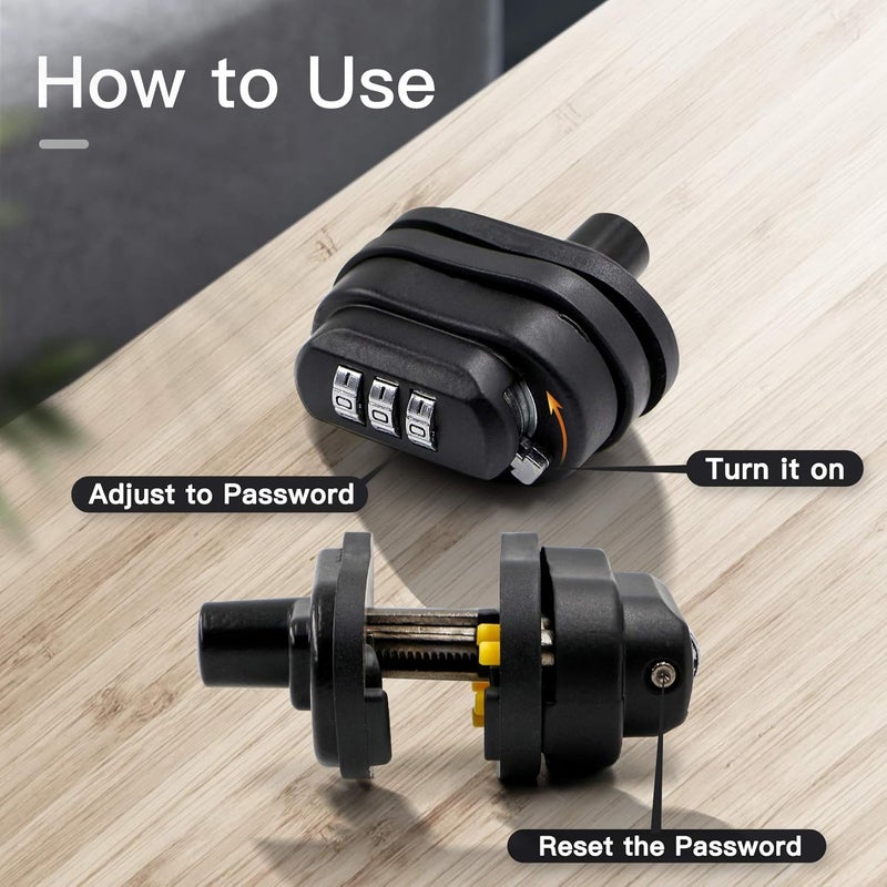 RioRand قفل الزناد 3 أرقام مجموعة تركيبة خاصة بك قفل مسدس 1PC - Image 4